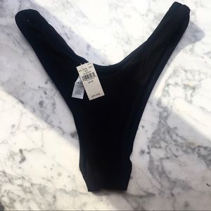 Aerie Cheekier Black Swim Bottoms